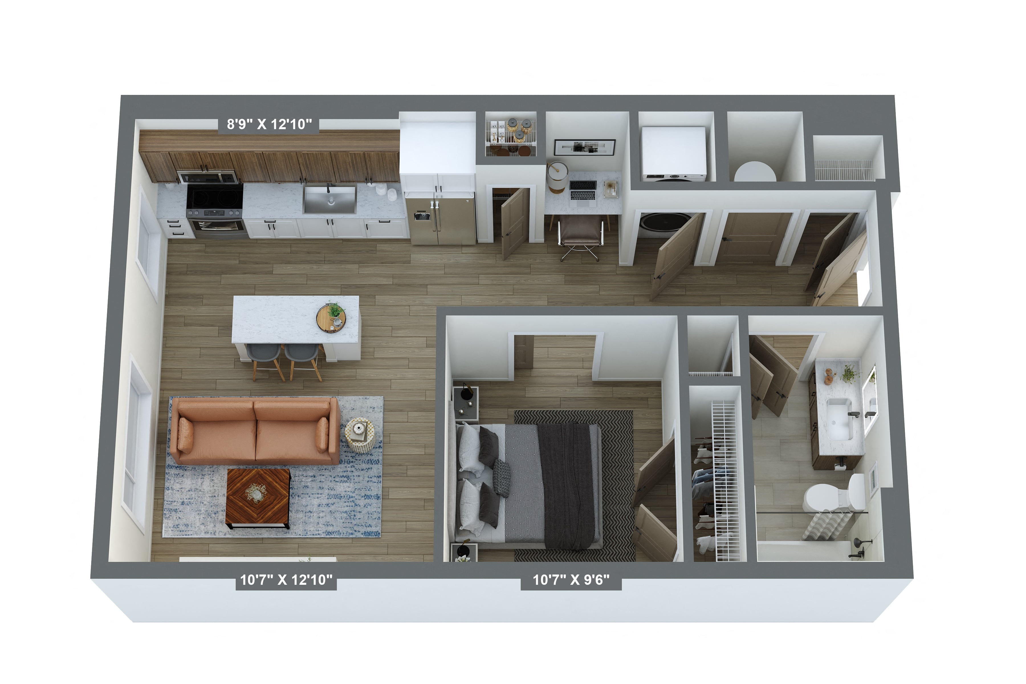 Floor plan layout diagram for A02